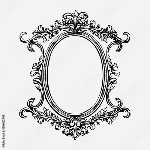 Individual hand drawn Vintage Frame vintage frame style vector