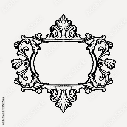 Individual hand drawn Vintage Frame vintage frame style vector