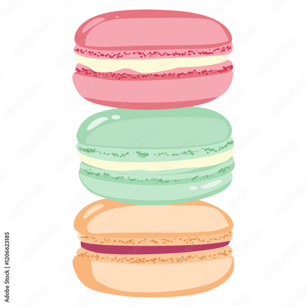 Macaron macarons confectionery illustration vector Macaron macarons confectionery illustration vector