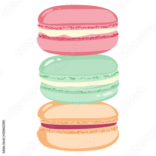 Macaron macarons confectionery illustration vector