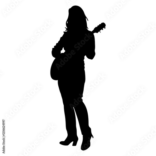 Woman silhouette illustration black vector