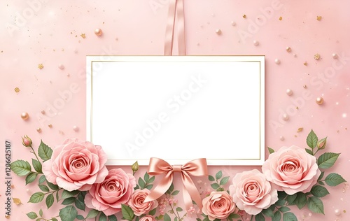 rose frames, plants, templates, anniversaries, cards