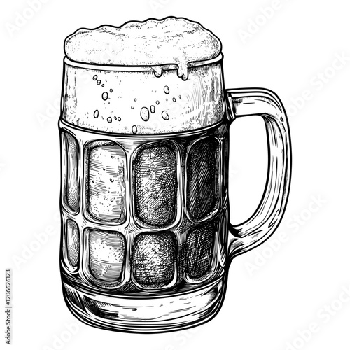 Beer beverage drink style vector