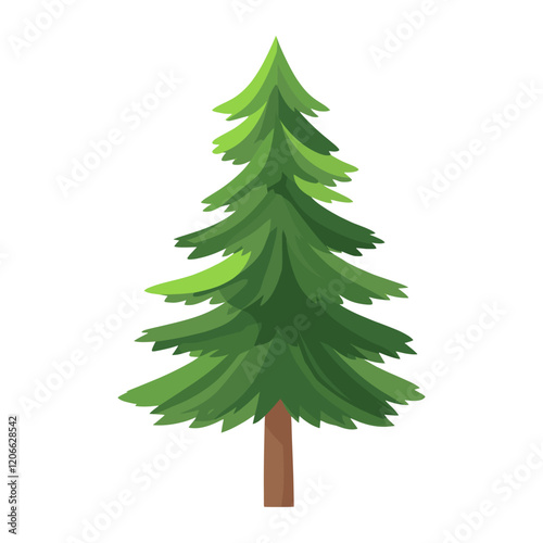 Pine tree illustration art chandelier vector