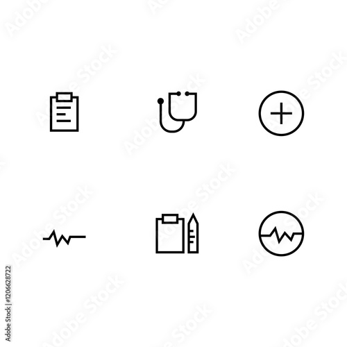 health icon set