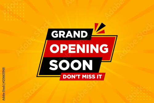 Grand opening soon sale banner. Grand opening sale banner template. vector Illustration.