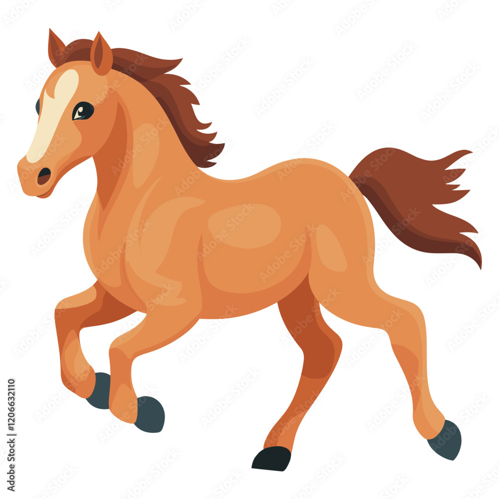 Horse running illustration animal art vector Horse running illustration animal art vector
