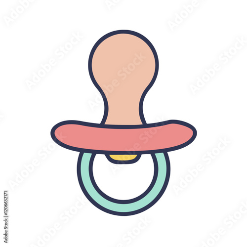 baby pacifier icon design