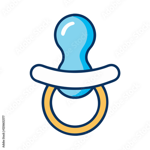 baby pacifier icon design