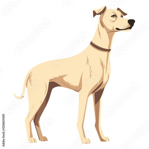 Dog illustration art minimalist vector