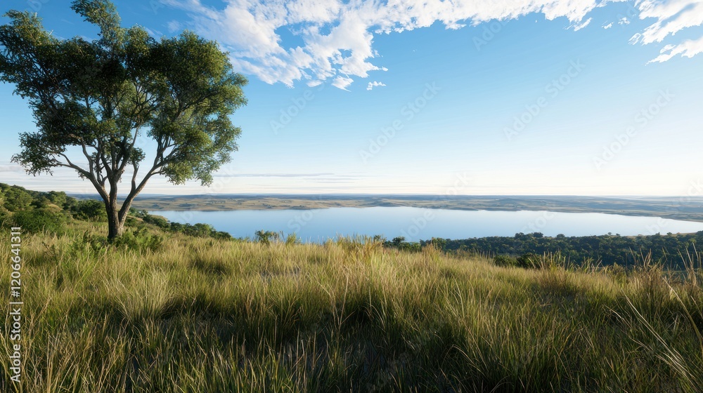 Serene Lakeside Landscape Serene Lakeside Landscape