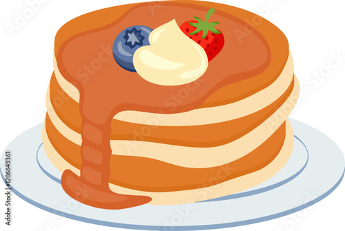 Pancake On Plate