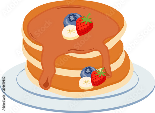 Pancake On Plate