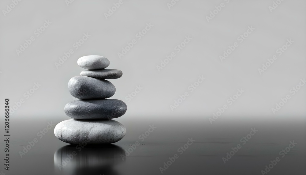 zen, stones, asymmetrical, stack, modern, matte, glossy, textures, polished, black, surface, reflections, subtle, gradient, gray, background, 8K, resolution, balance, harmony, calm, minimalist, zen, stones, asymmetrical, stack, modern, matte, glossy, textures, polished, black, surface, reflections, subtle, gradient, gray, background, 8K, resolution, balance, harmony, calm, minimalist,
