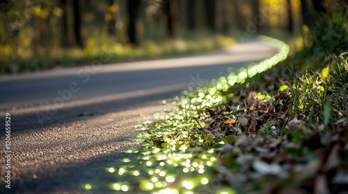 Magical Autumn Road.