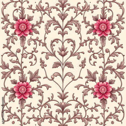 seamless pattern with flowers