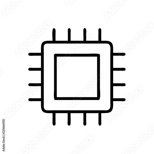 CPU microprocessor icon design