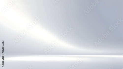 Elegant and minimalist white backdrop with subtle light effect for presentations