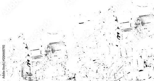 Wallpaper Mural Grunge black and white pattern. Monochrome particles abstract texture. Torontodigital.ca