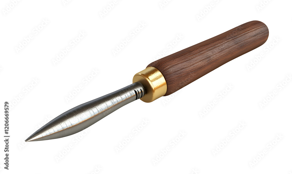 Woodcraft chisel, isolated, studio, dark background, woodworking Woodcraft chisel, isolated, studio, dark background, woodworking