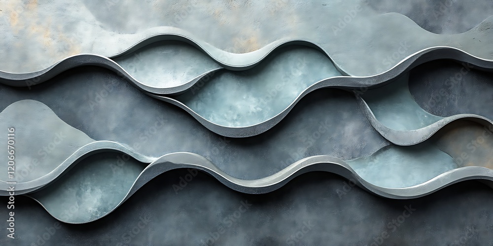 Abstract Waves Wall Art Decor Abstract Waves Wall Art Decor