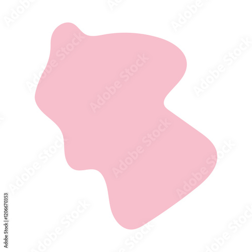 abstract blobs pastel pink for background