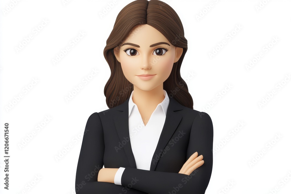 3D Businessman Icon Isolated and White Background 3D Businessman Icon Isolated and White Background