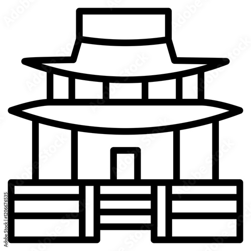 Palace line icon