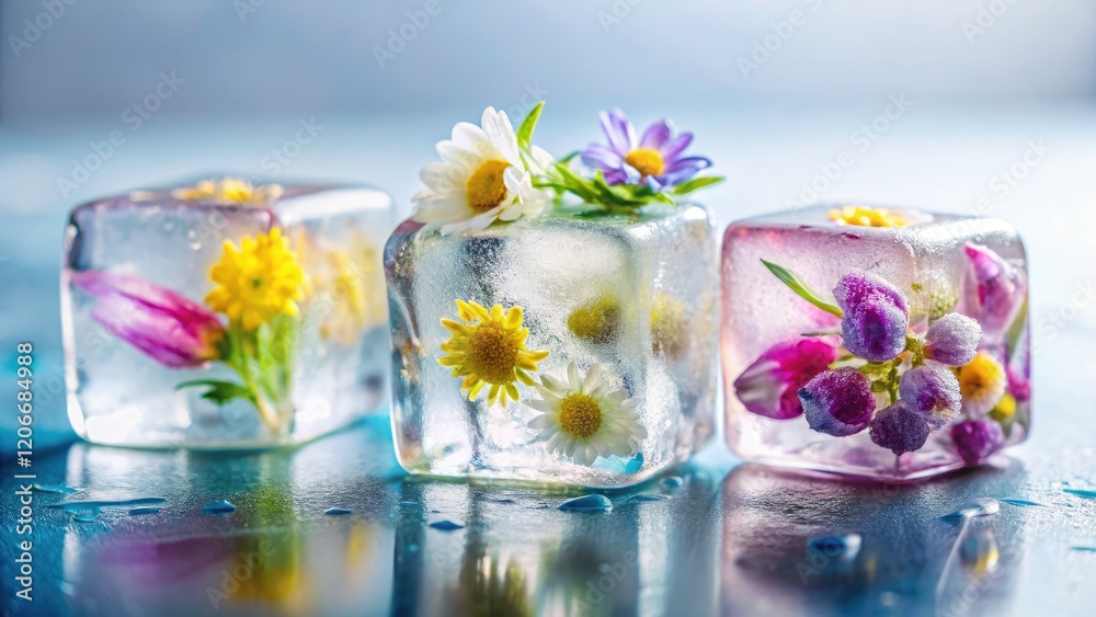 High-resolution close-up reveals intricate ice flower formations, sharply detailed against a pure white background. High-resolution close-up reveals intricate ice flower formations, sharply detailed against a pure white background.