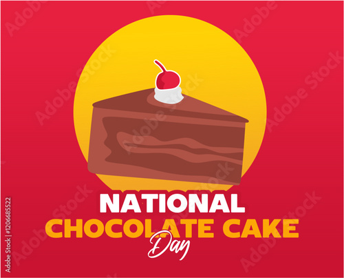national chocolate cake day with delicious chocolate cake