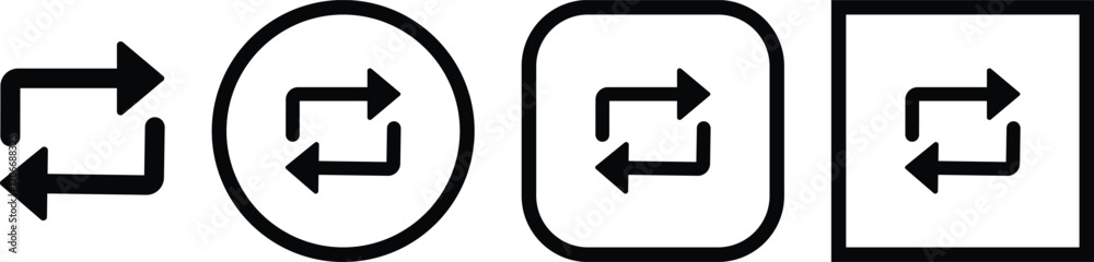 Refresh icon vector for apps or website. recycle, Repeat and reload symbol icons flat line set arrow rotation circle convert button sync glyph Update sign isolated on transparent background Refresh icon vector for apps or website. recycle, Repeat and reload symbol icons flat line set arrow rotation circle convert button sync glyph Update sign isolated on transparent background