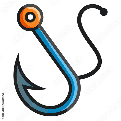 fishing hook icon design