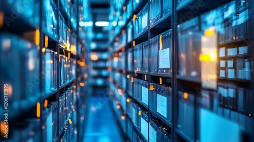 Modern digital archive system for efficient storage.