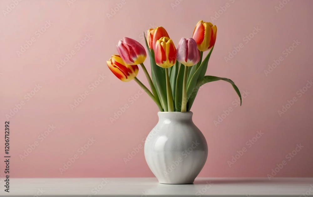 vase with tulips vase with tulips