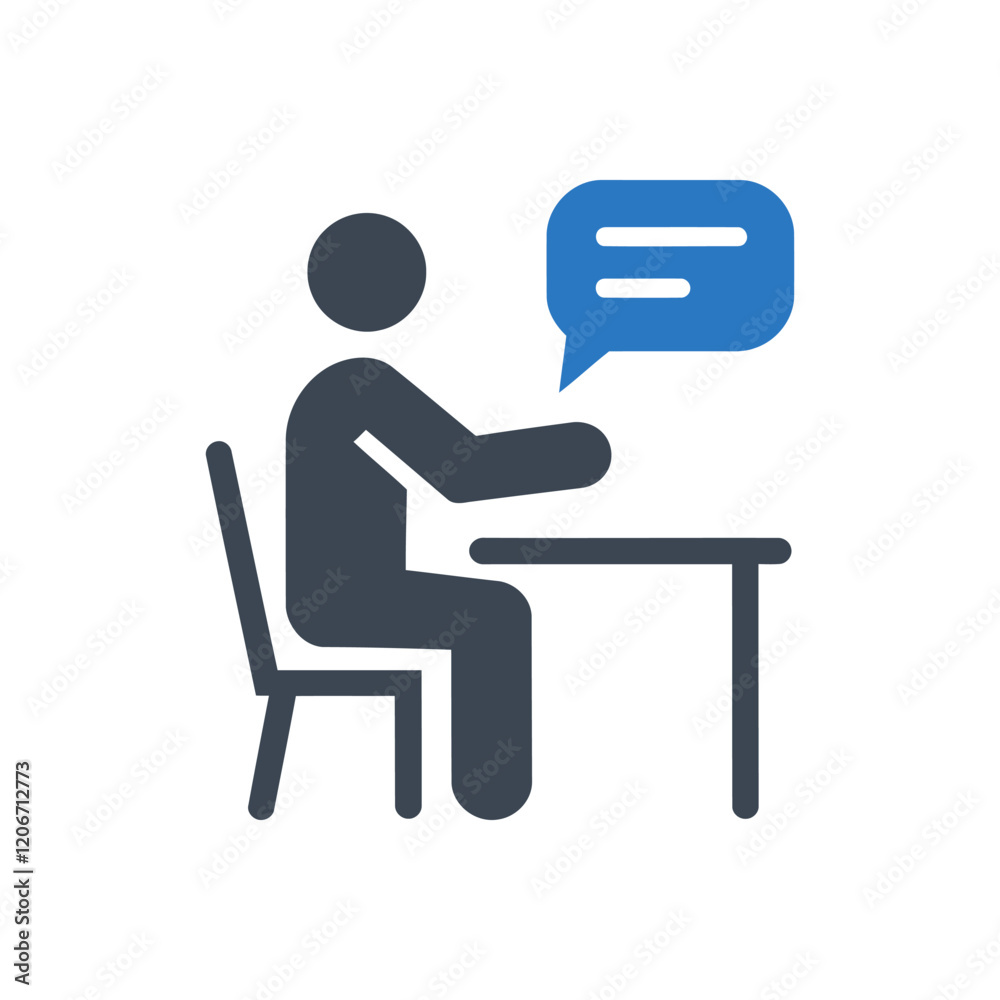 Fototapeta premium Interactive Communication Icon