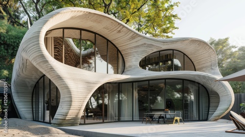 3D printed concrete house