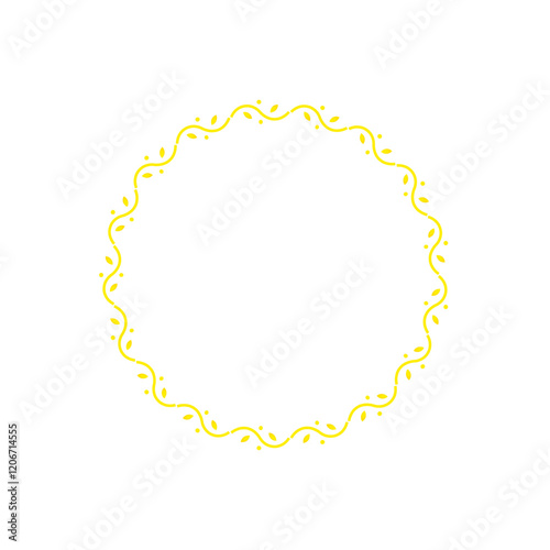 Leaves Circle Emblem