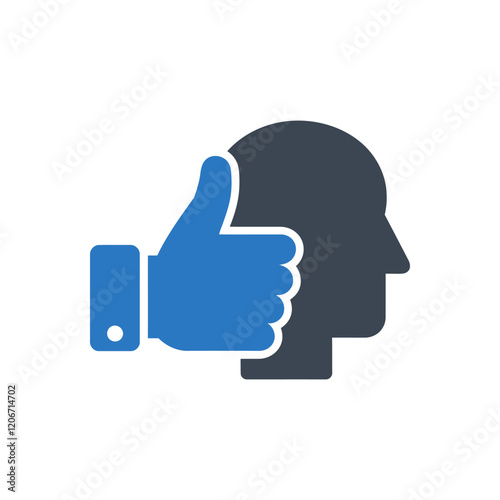 Thoughtful Thumbs Up Icon