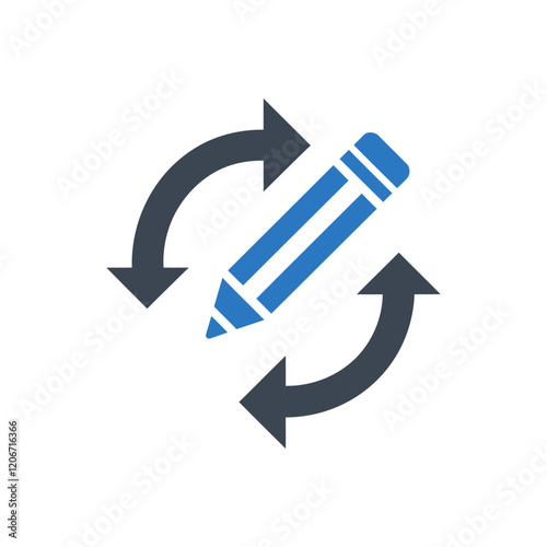 Pencil Circular Arrows Icon