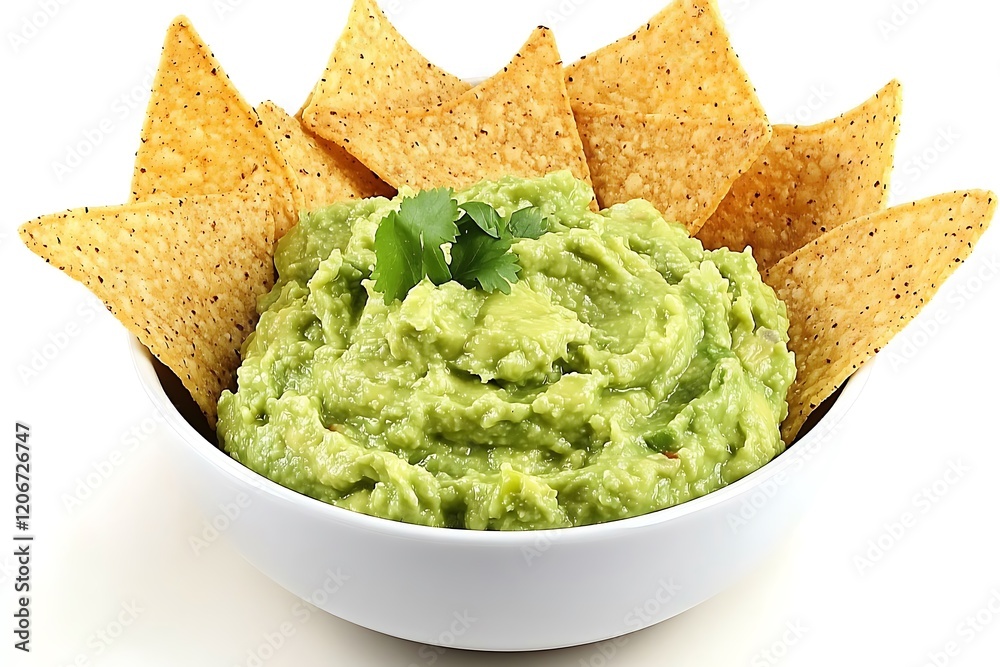 Guacamole with Tortilla Chips - A Flavorful Dip