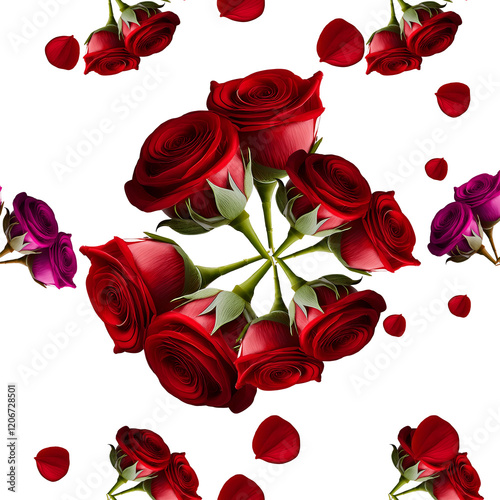 Seamless background pattern,Seamless background with flowers, roses, decor prints