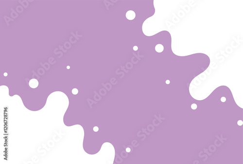 milk splatters background of Modern poster, dynamic splashes and drops. Vector illustration in a flat style of minimalism