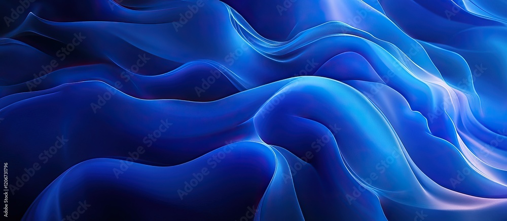 Abstract Blue Water Waves Background with Liquid Appearance Abstract Blue Water Waves Background with Liquid Appearance