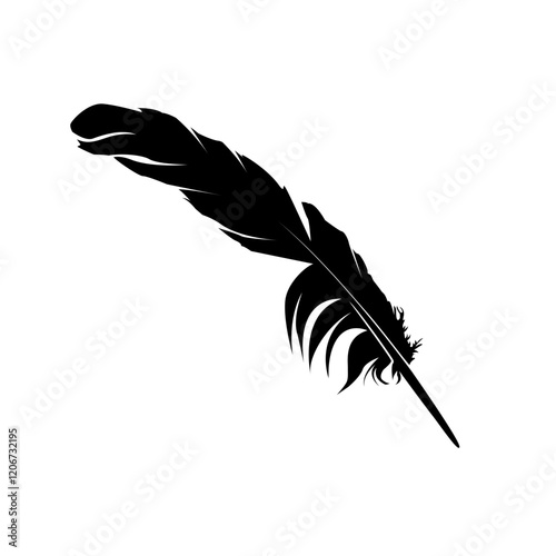 Feather illustration design template