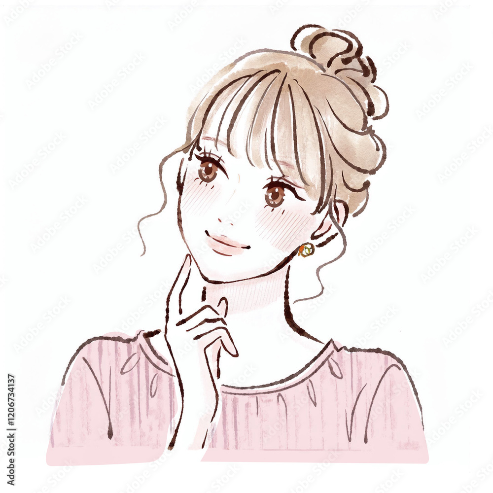 女性・女の子のイラスト素材 女性・女の子のイラスト素材