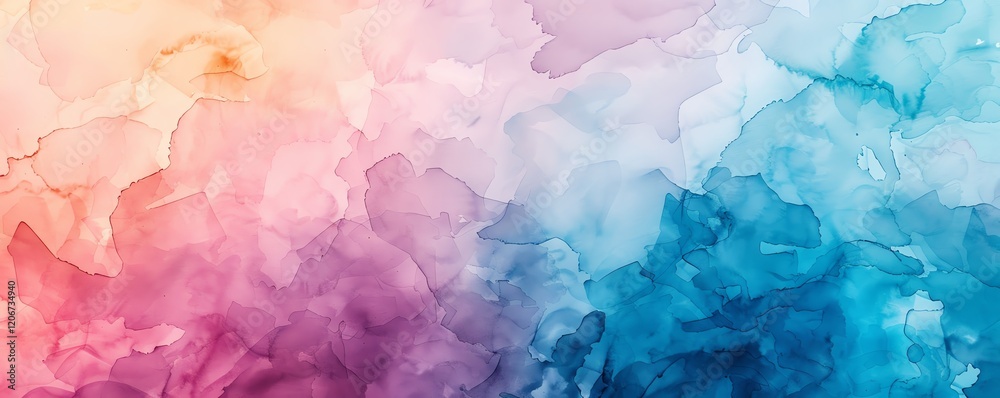 Vibrant watercolor gradient with soft transitions in pink, orange, and blue hues, creating a soothing and artistic abstract background image. Vibrant watercolor gradient with soft transitions in pink, orange, and blue hues, creating a soothing and artistic abstract background image.