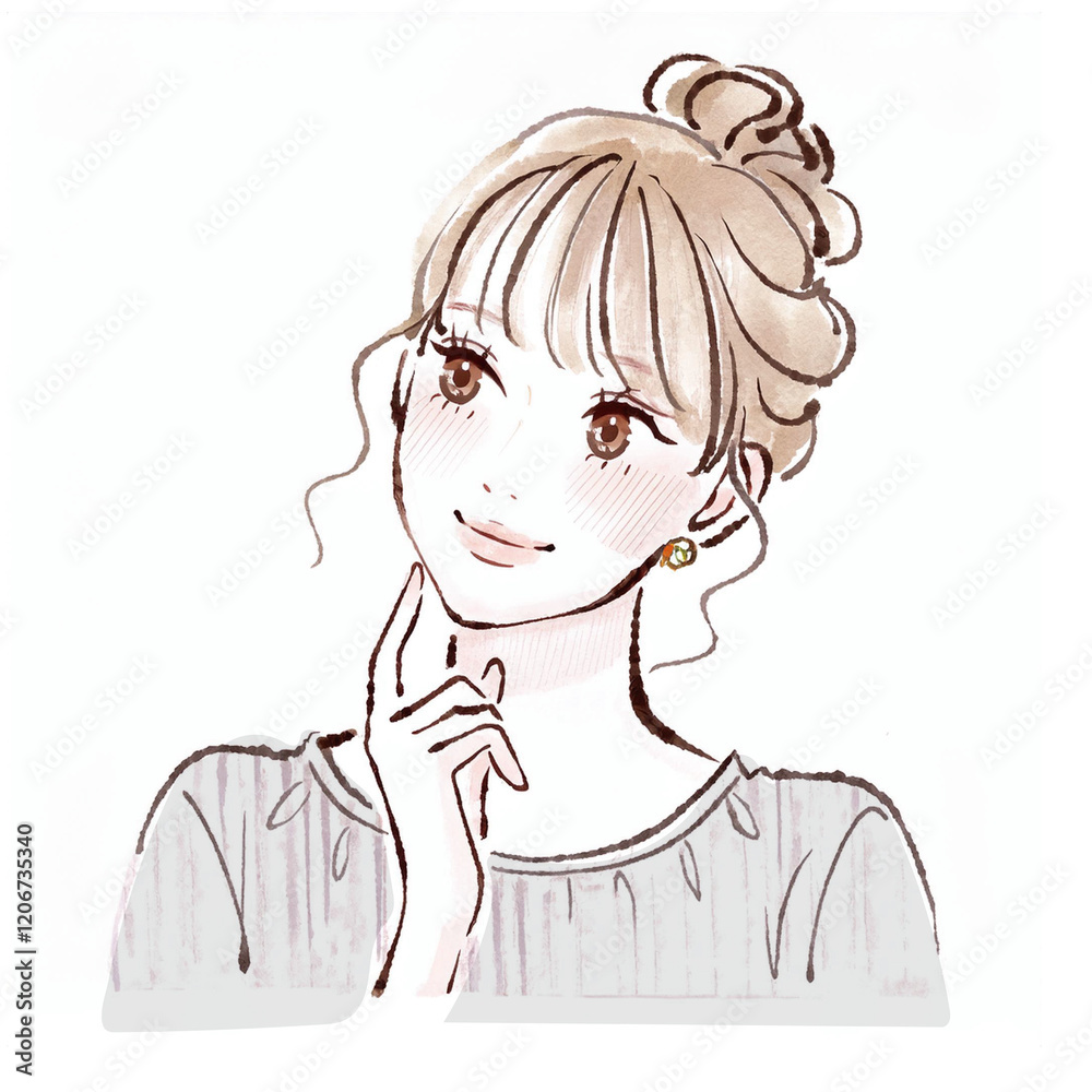 女性・女の子のイラスト素材 女性・女の子のイラスト素材