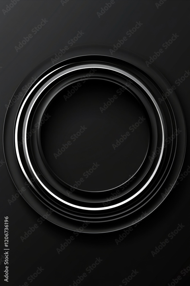Black and White Circular Object Black and White Circular Object