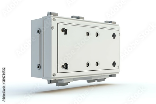 Electrical box isolated on white background