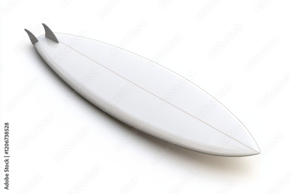 White surfboard isolated on white background. (3) White surfboard isolated on white background. (3)
